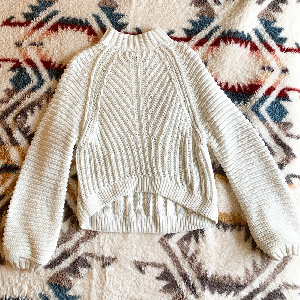 Free People Sweetheart Sweater Ivory Medium